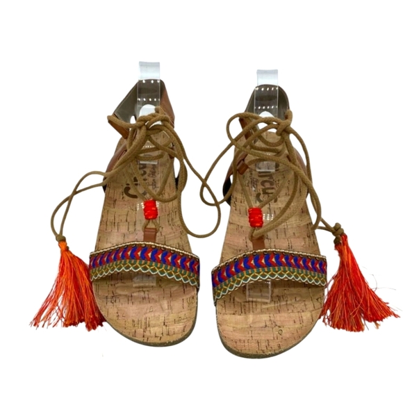 Sam Edelman Strappy Sandals with Tassels - Picture 3 of 4
